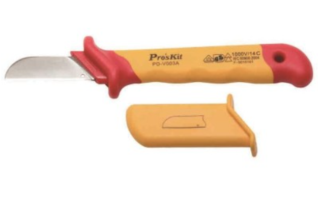 картинка ProsKit PD-V003A. Нож для зачистки кабеля VDE являющийся официальным дистрибьютором в России 