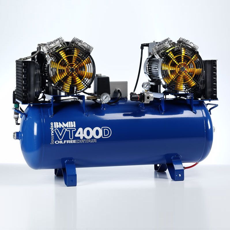 картинка BAMBI VT400D. Компрессор безмасляный с осушителем являющийся официальным дистрибьютором в России 