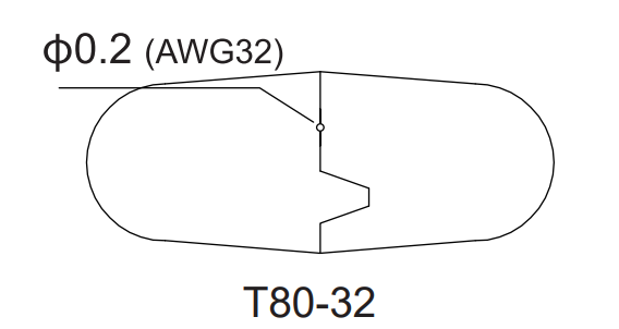 картинка Atten T80-32. Наконечник для термозачистки проводов серии T80 являющийся официальным дистрибьютором в России 