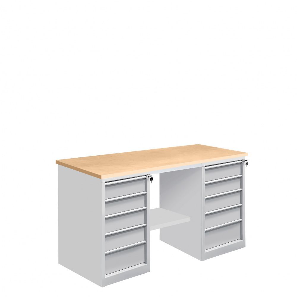 картинка Gresson ВС-1800Т5Т5. Верстак слесарный 1800×630×820 мм серии ВС-Т5Т5 являющийся официальным дистрибьютором в России 