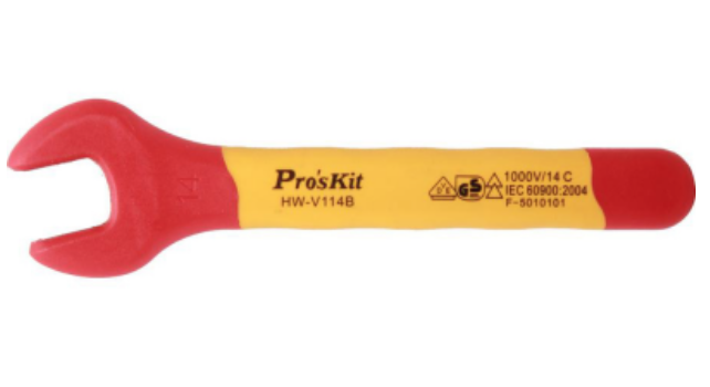 картинка ProsKit HW-V114B. Рожковый гаечный ключ диэлектрический являющийся официальным дистрибьютором в России 