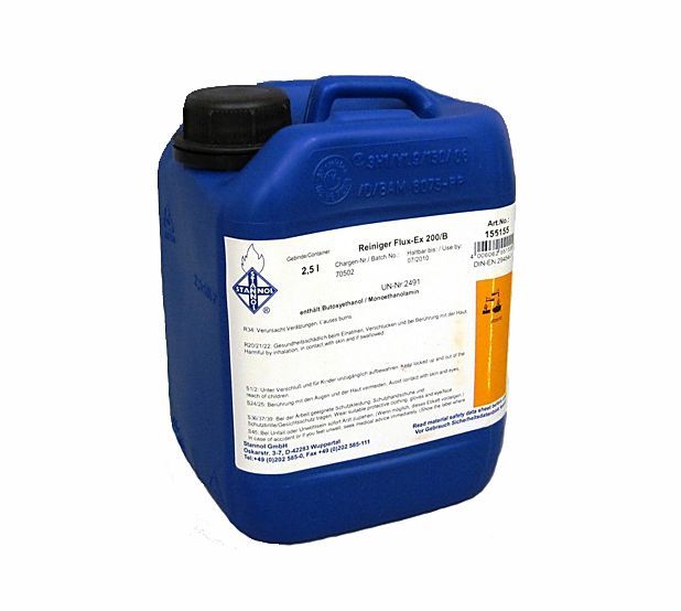 картинка Stannol Cleaner Flux-Ex 200/B. Промывочная жидкость 2,5 л являющийся официальным дистрибьютором в России 