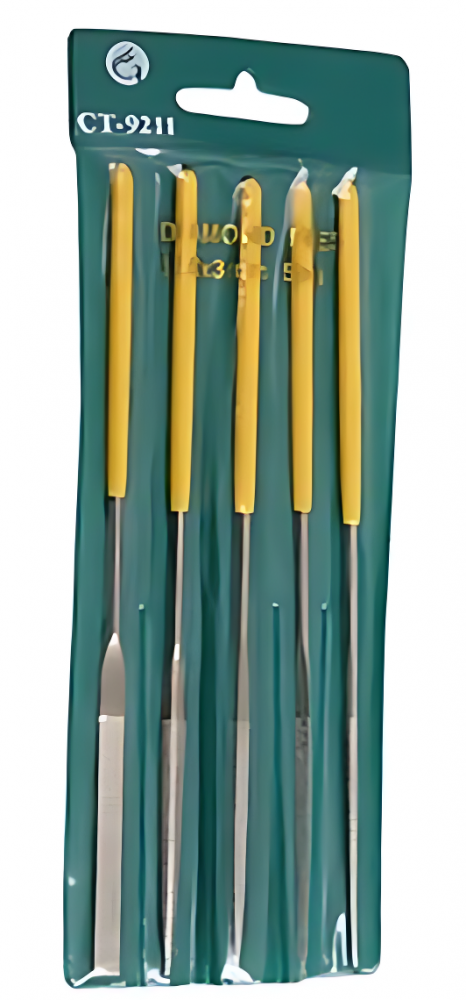 картинка CT Brand CT-9211. Набор алмазных надфилей 5 шт являющийся официальным дистрибьютором в России 