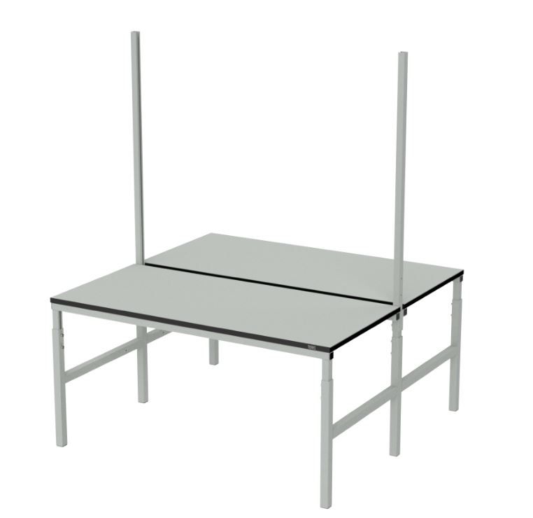 картинка Teras DT-180.70. Стол рабочий 2×(1800×700 мм) серии DUAL являющийся официальным дистрибьютором в России 