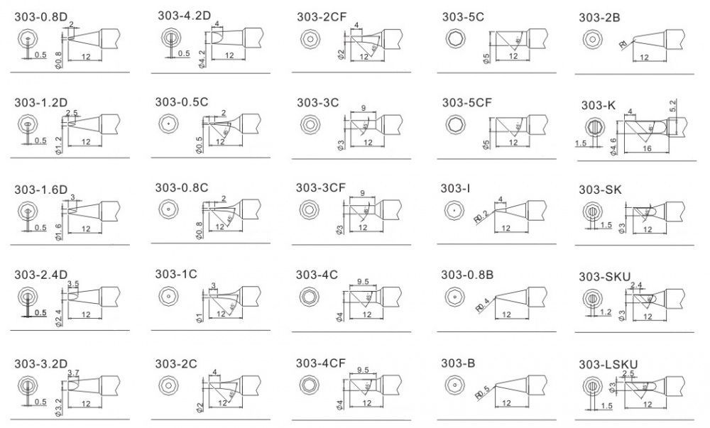 картинка Quick 303. Паяльные жала являющийся официальным дистрибьютором в России 