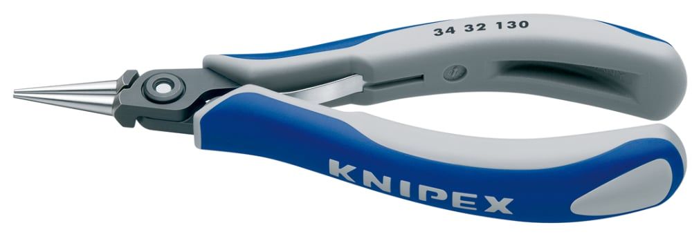 картинка KNIPEX KN-3432130. Прецизионные круглогубцы захватные для электроники являющийся официальным дистрибьютором в России 