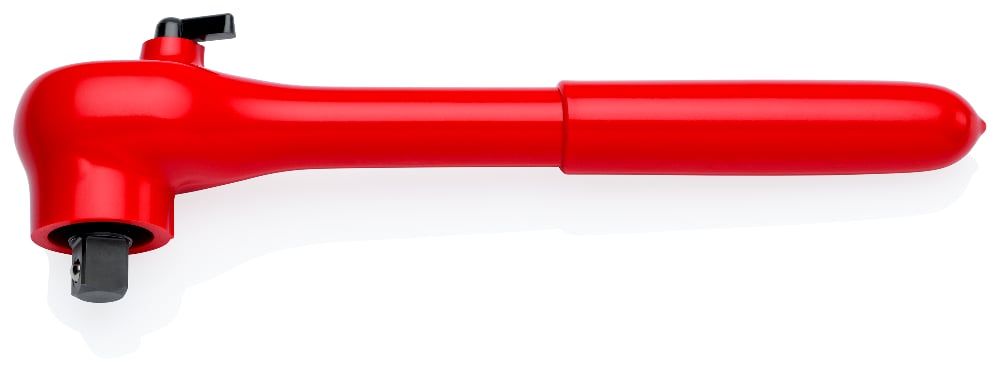 картинка KNIPEX KN-9841. Ключ трещоточный с наружным квадратом 1/2 диэлектрический являющийся официальным дистрибьютором в России 