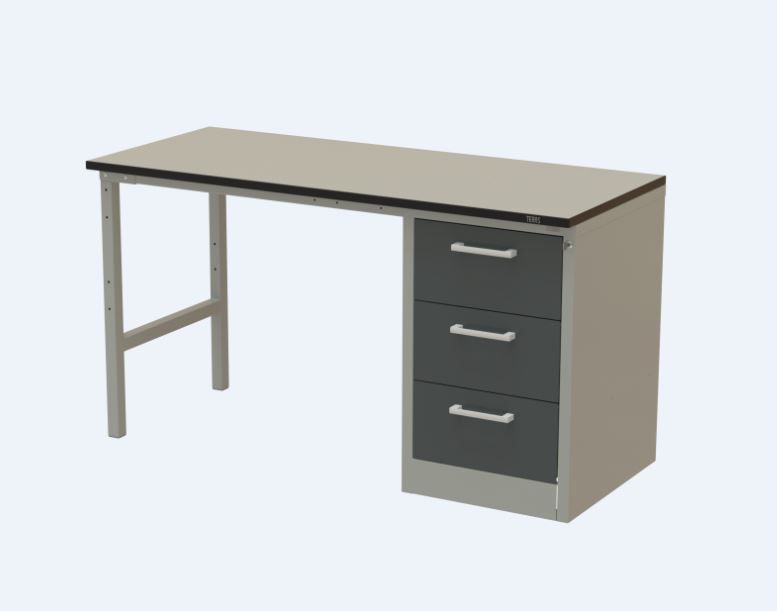 картинка Teras SLT-180.70(D3). Стол рабочий 1800×700 мм серии SOLID с тумбой D3 являющийся официальным дистрибьютором в России 