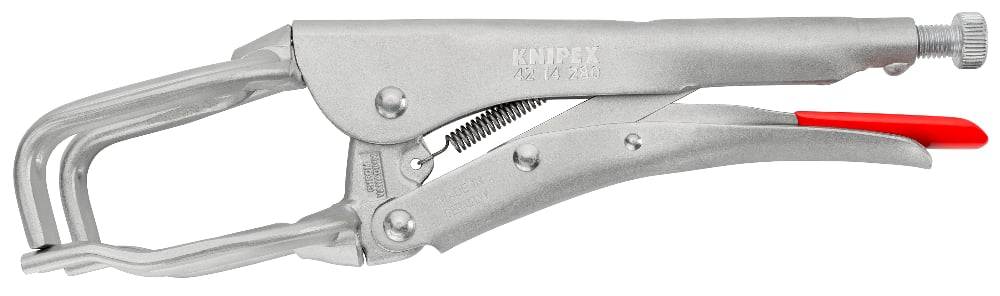 картинка KNIPEX KN-4214280. Клещи зажимные сварочные являющийся официальным дистрибьютором в России 