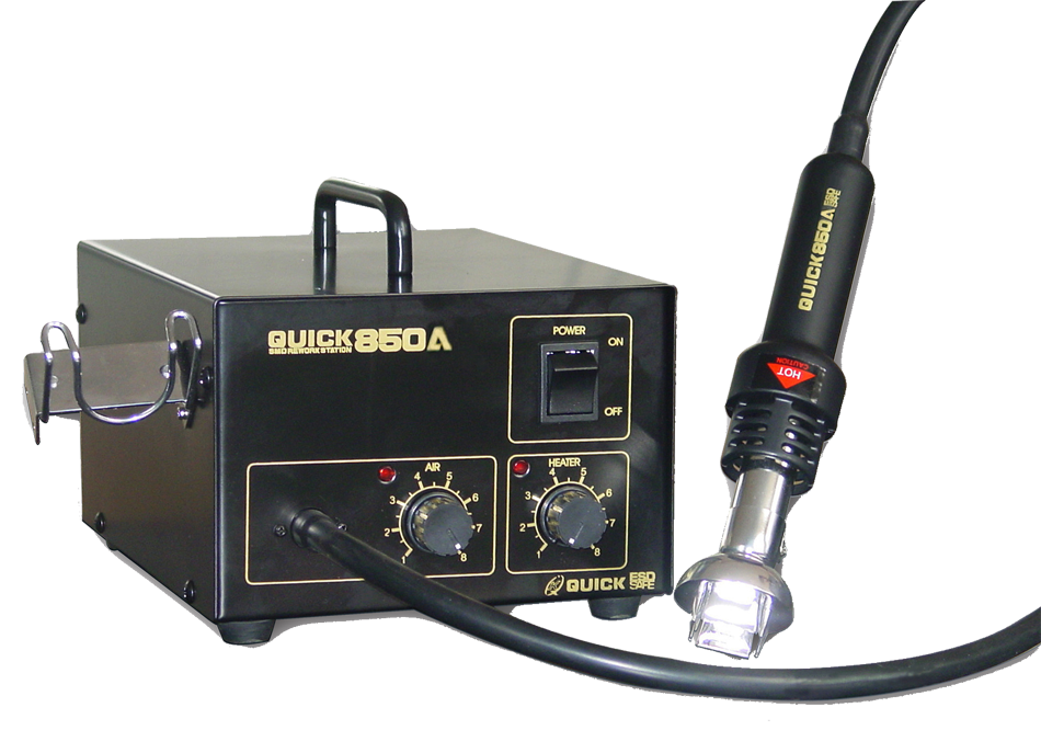 картинка Quick 850A ESD (270 Вт). Термовоздушная паяльная станция являющийся официальным дистрибьютором в России 
