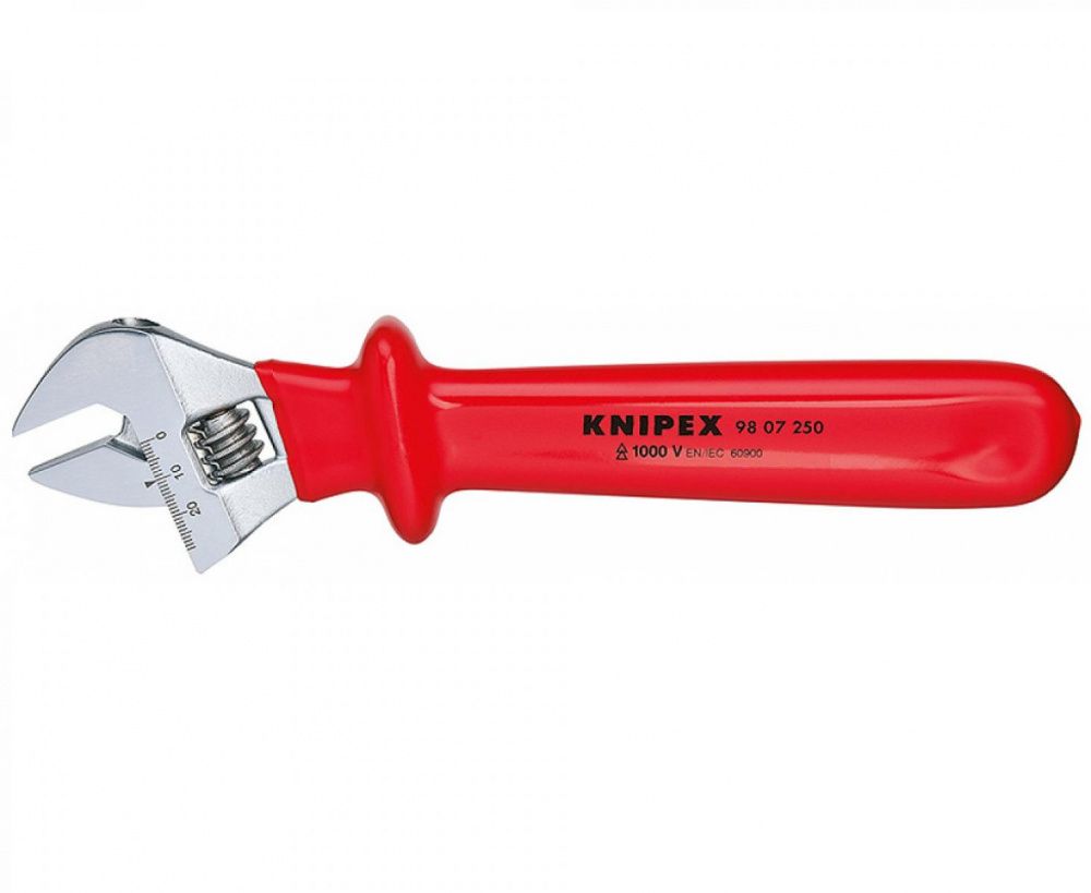 картинка KNIPEX KN-9807250. Разводной ключ регулируемый являющийся официальным дистрибьютором в России 