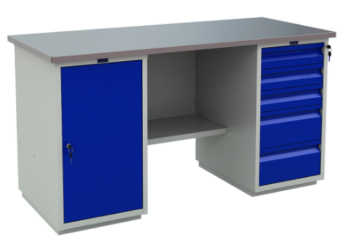 картинка ПРАКТИК (№603) WT160.WD1/WD5.000. Верстак серии PROFI W являющийся официальным дистрибьютором в России 