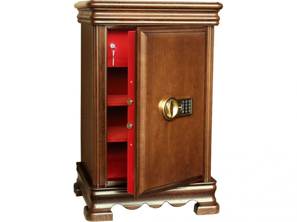 картинка VALBERG 67T EL Д. Сейф эксклюзивный взломостойкий в дереве серии Карат являющийся официальным дистрибьютором в России 