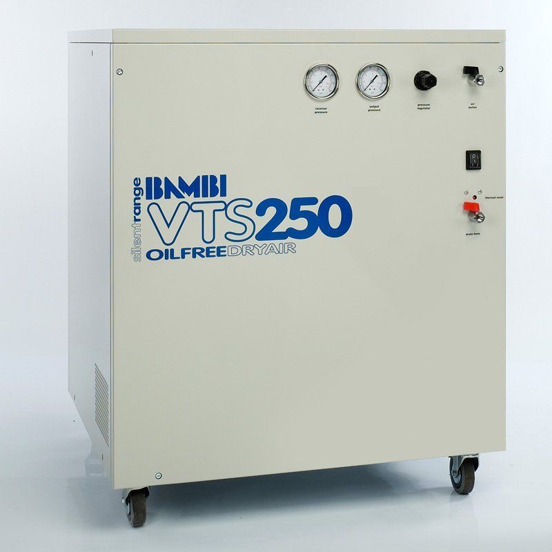 картинка BAMBI VTS250. Компрессор безмасляный бесшумный являющийся официальным дистрибьютором в России 