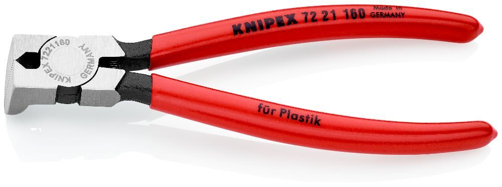 картинка KNIPEX KN-7221160. Бокорезы для пластмассы являющийся официальным дистрибьютором в России 