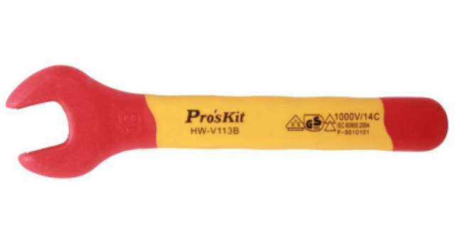 картинка ProsKit HW-V113B. Рожковый гаечный ключ диэлектрический являющийся официальным дистрибьютором в России 