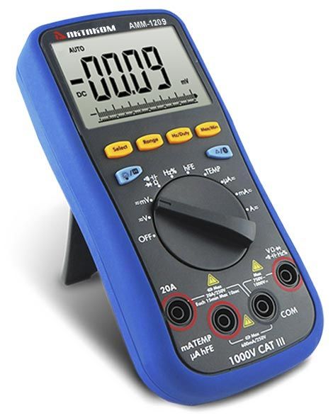 картинка АКТАКОМ АММ-1209. Мультиметр цифровой профессиональный являющийся официальным дистрибьютором в России 