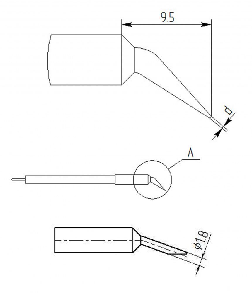 картинка Магистр MG11. Наконечники для термопинцетов являющийся официальным дистрибьютором в России 