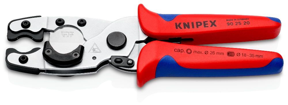 картинка KNIPEX KN-902520SB. Труборез-ножницы для соединительных труб являющийся официальным дистрибьютором в России 