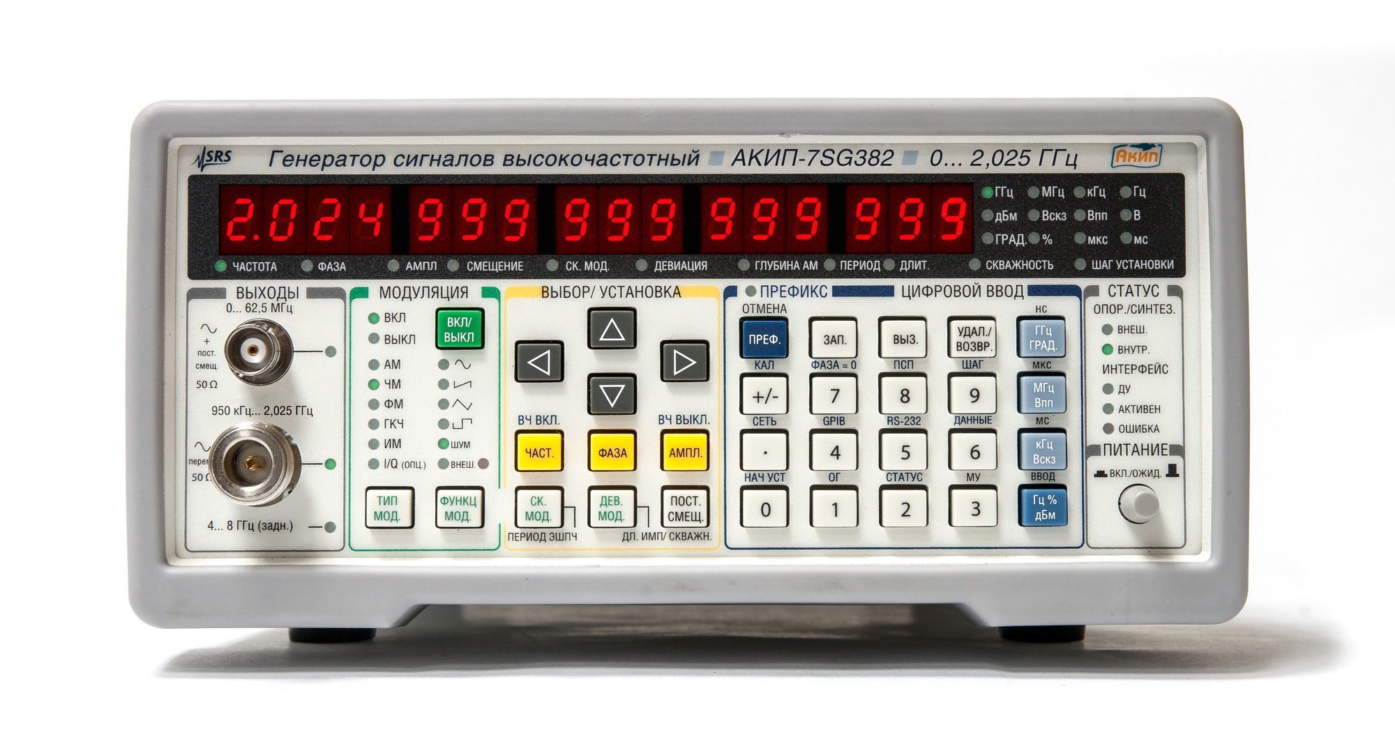 картинка АКИП 7SG382. Генератор сигналов высокочастотных двухканальный являющийся официальным дистрибьютором в России 