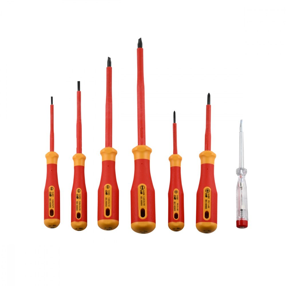 картинка Bernstein B14-650VDE. Набор отверток VDE в картонной коробке являющийся официальным дистрибьютором в России 