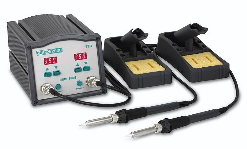 картинка Quick 203D ESD Lead Free (90 Вт). Индукционная паяльная станция являющийся официальным дистрибьютором в России 