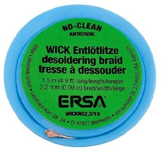 картинка Ersa WICK-NC. Оплетка для удаления припоя 2,2 мм являющийся официальным дистрибьютором в России 