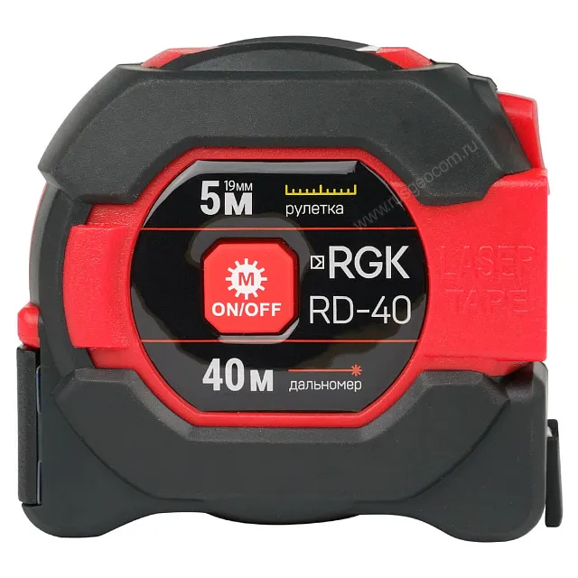 картинка RGK RD40. Дальномер лазерный с рулеткой являющийся официальным дистрибьютором в России 
