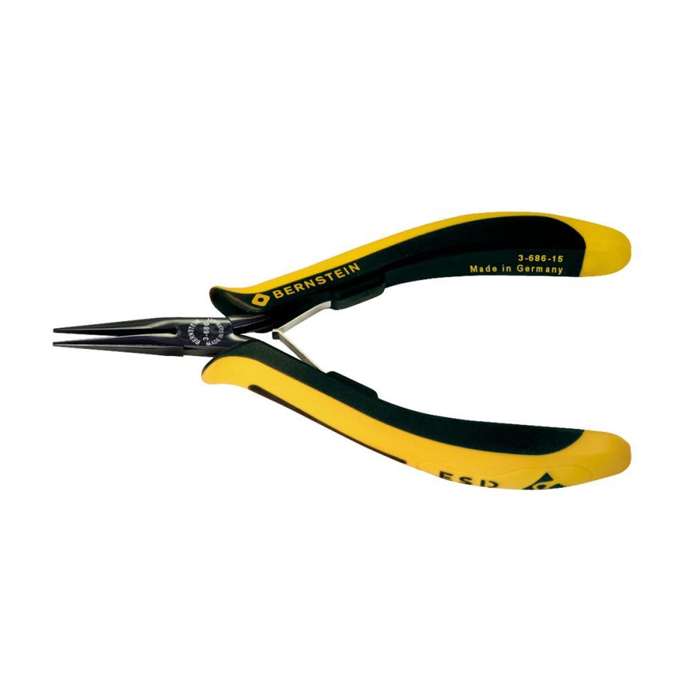 картинка Bernstein B3-686-15. Круглогубцы антистатические ESD EUROline 140 мм являющийся официальным дистрибьютором в России 