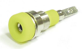 картинка АКТАКОМ 623-yellow. Гнездо (розетка) ⌀2 мм являющийся официальным дистрибьютором в России 