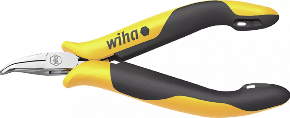 картинка WIHA 26802 / Professional. Антистатические узкогубцы изогнутые серия Z36104 являющийся официальным дистрибьютором в России 