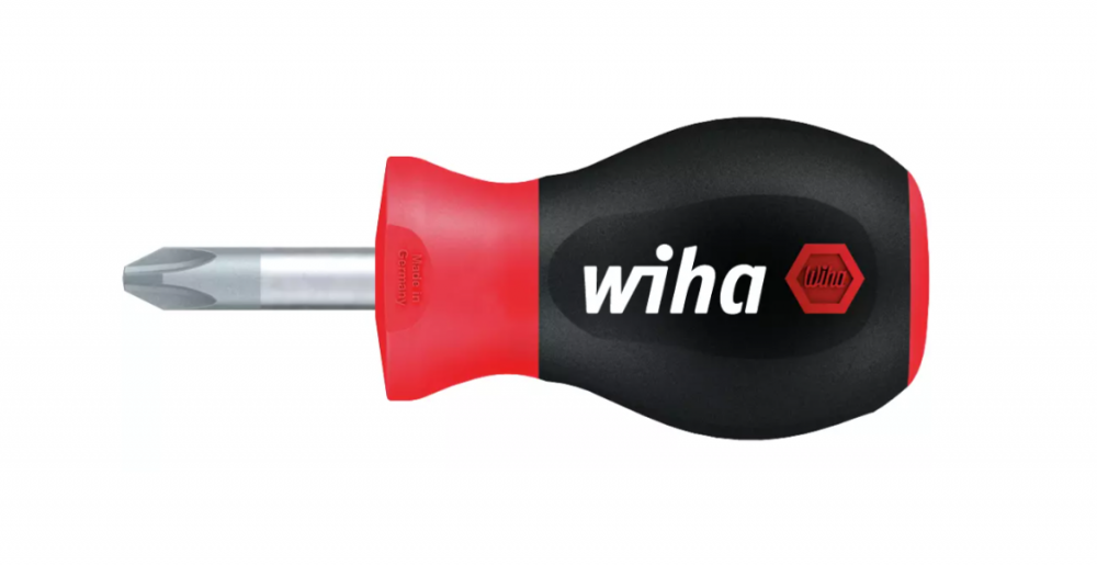 картинка WIHA 26970 / SoftFinish Stubby. Укороченная крестовая отвертка Philips серия 311SF являющийся официальным дистрибьютором в России 