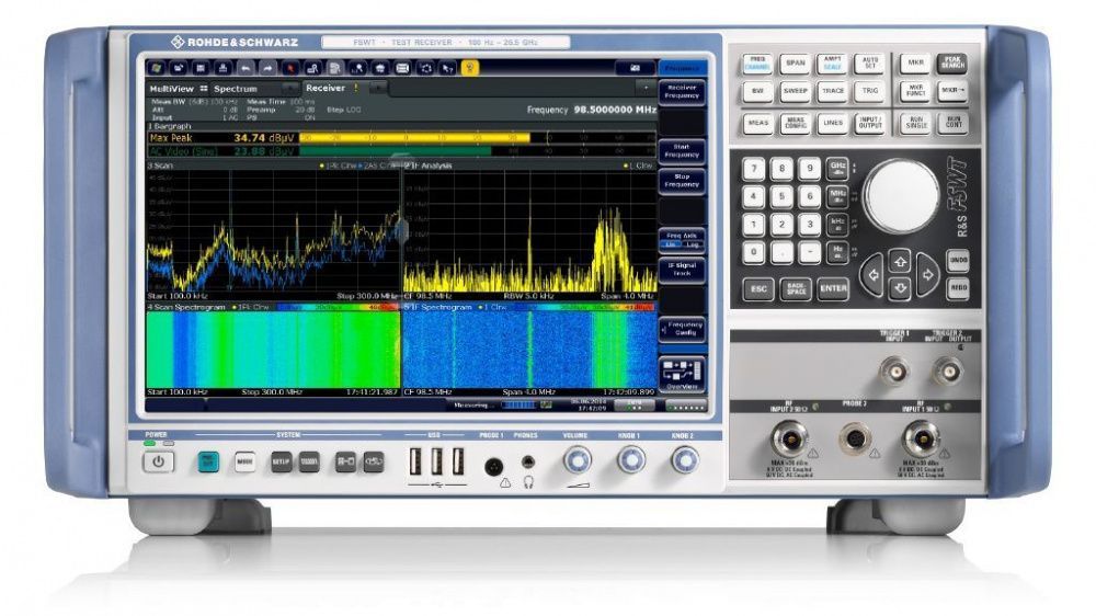 картинка R&S FSWT. Измерительный приемник TEMPEST с цифровым анализом сигналов являющийся официальным дистрибьютором в России 