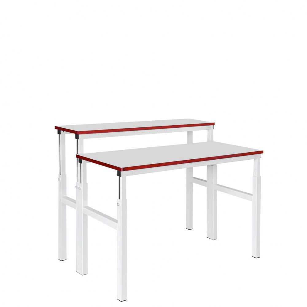 картинка Gresson СРД-1000×500. Стол 1000×500×400 мм двухуровневый промышленный серии СРД являющийся официальным дистрибьютором в России 