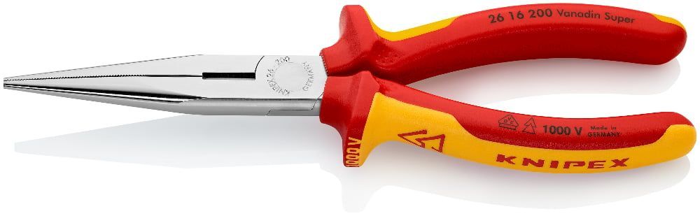 картинка KNIPEX KN-2616200. Длинногубцы с режущими кромками являющийся официальным дистрибьютором в России 