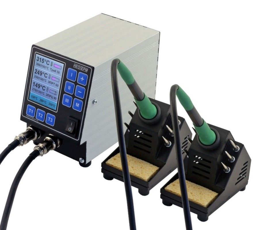 картинка Магистр НеоТерм-2С (150 Вт, 220 В). Двухканальная паяльная станция являющийся официальным дистрибьютором в России 