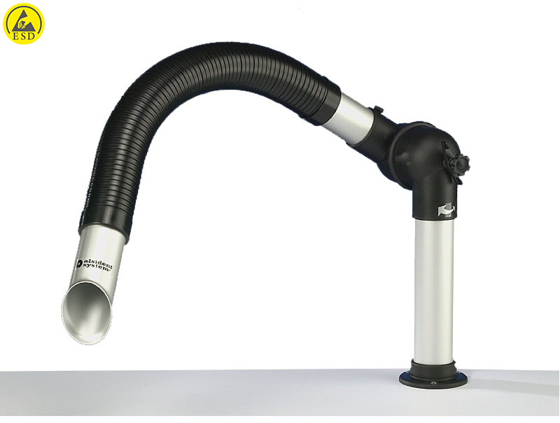 картинка Alsident 50-21-1-23-6. Дымоприемник, гибкий, 2-секционный, антистатический с металлическим раструбом являющийся официальным дистрибьютором в России 