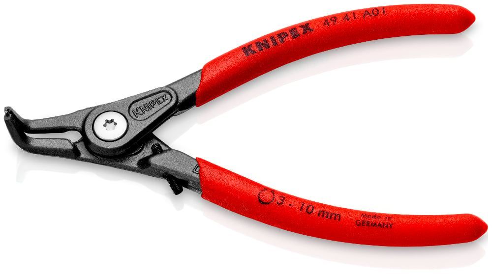 картинка KNIPEX KN-4941A01. Прецизионные щипцы для стопорных колец являющийся официальным дистрибьютором в России 