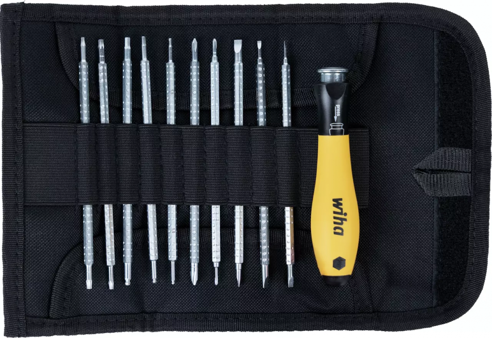 картинка WIHA 31499 / SYSTEM 4. Набор комбинированных жал с рукояткой 2691 T11 ESD являющийся официальным дистрибьютором в России 