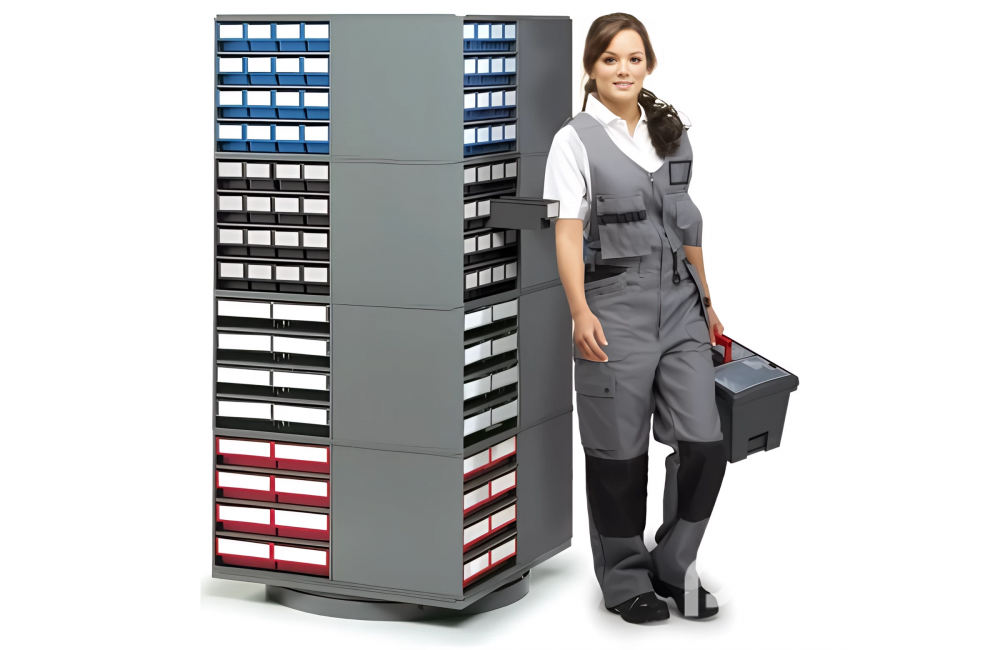 картинка Treston 16-400 ESD. Поворотная стойка 800×800×1680 мм для кассетниц серии 400 являющийся официальным дистрибьютором в России 