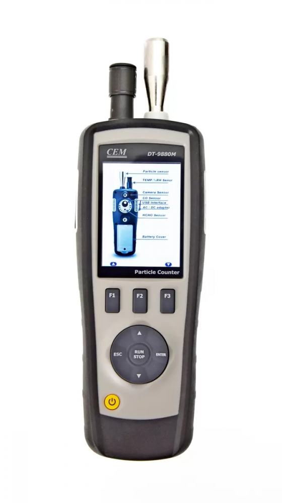 картинка CEM-Instruments DT-9880M. Счётчик пылевых частиц являющийся официальным дистрибьютором в России 