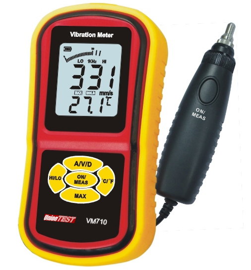 картинка UnionTEST VM710. Измеритель вибрации являющийся официальным дистрибьютором в России 
