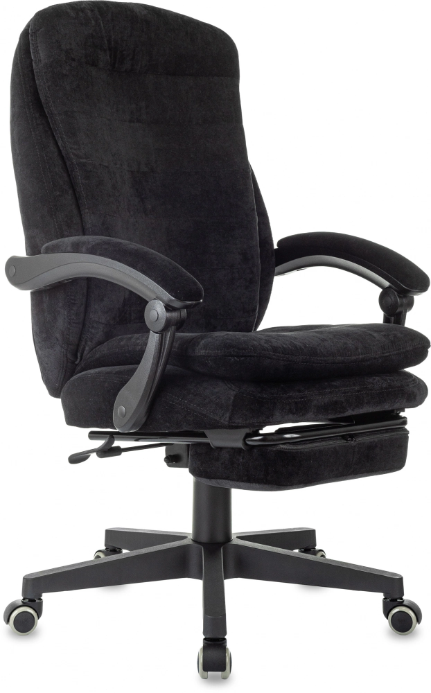 картинка Бюрократ T-9950MSG-F (2058923). Кресло руководителя, цвет Fabric черный Light-20 крестов. пластик подст.для ног являющийся официальным дистрибьютором в России 