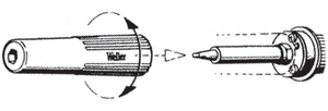 картинка Weller 58748861N. Ручка для чистки паяльных жал и насадок являющийся официальным дистрибьютором в России 