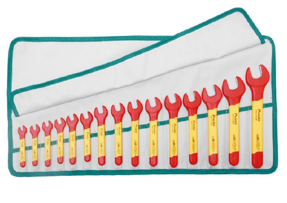 картинка ProsKit PK-2811M. Набор ключей рожковых гаечных изолированных являющийся официальным дистрибьютором в России 