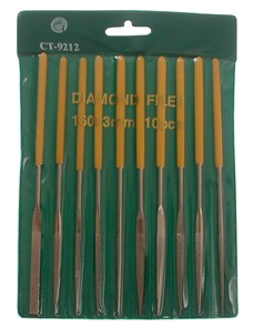 картинка CT Brand CT-9212. Набор алмазных надфилей 10 шт являющийся официальным дистрибьютором в России 