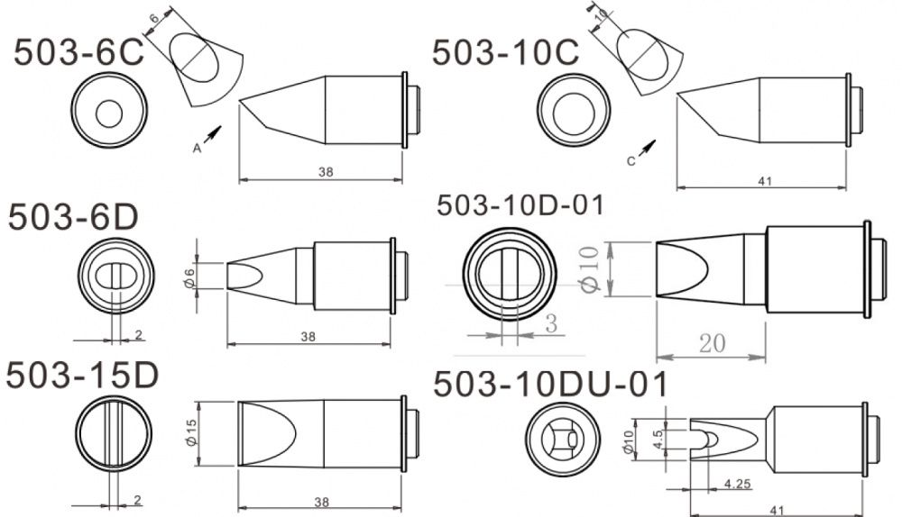 картинка Quick 503. Паяльные жала являющийся официальным дистрибьютором в России 