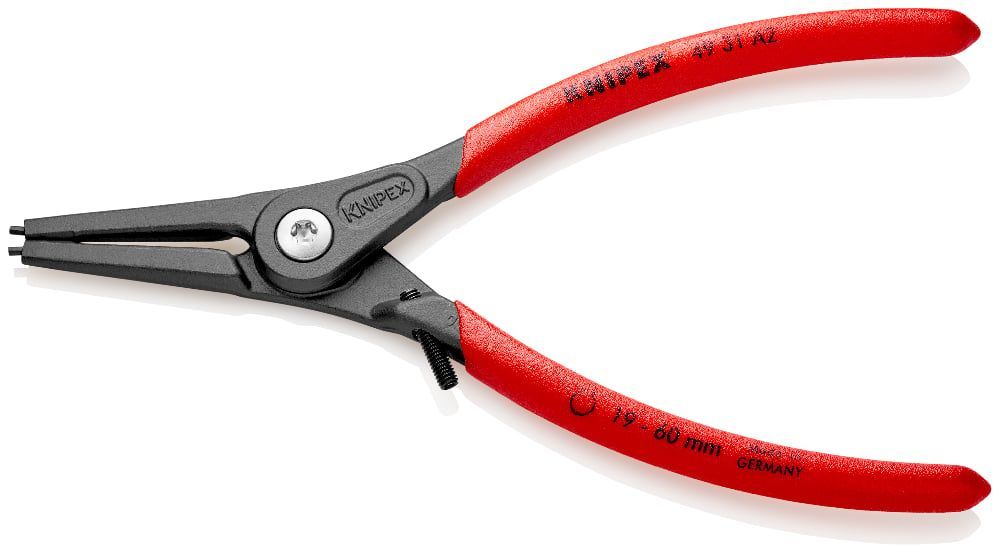 картинка KNIPEX KN-4931A2. Прецизионные щипцы для внешних стопорных колец являющийся официальным дистрибьютором в России 