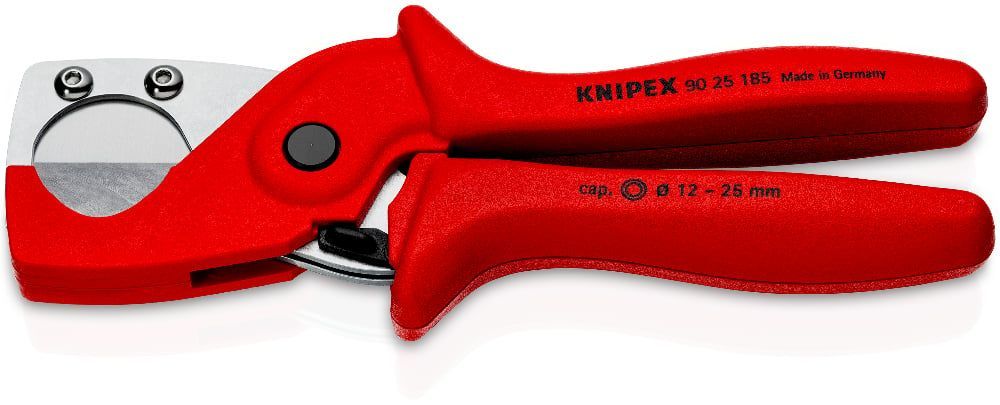 картинка KNIPEX KN-9025185SB. Труборез-ножницы для композитных труб являющийся официальным дистрибьютором в России 