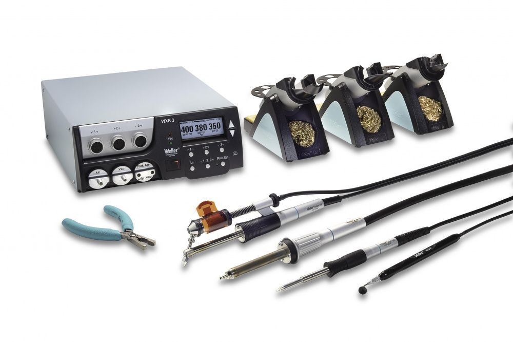 картинка Weller WXR 3031 (420–600 Вт). Трехканальная паяльная станция являющийся официальным дистрибьютором в России 